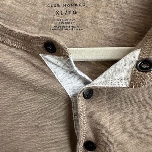 Club Monaco Men’s long sleeve henley